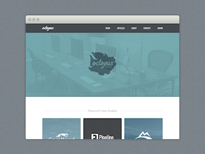 [GIF] New Website! icons launch octopus octopus creative redesign responsive site website work