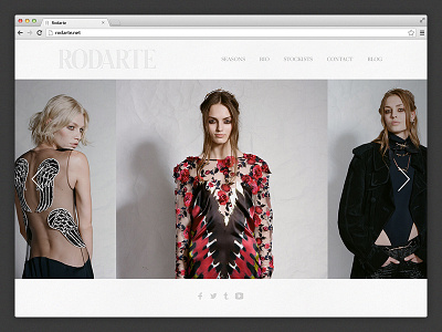 Rodarte clothing fashion ui ui design web web design