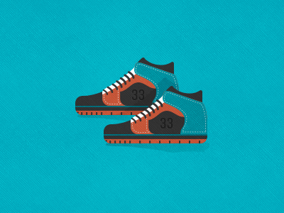 Kicks athletic icon illustration shoes sport texture