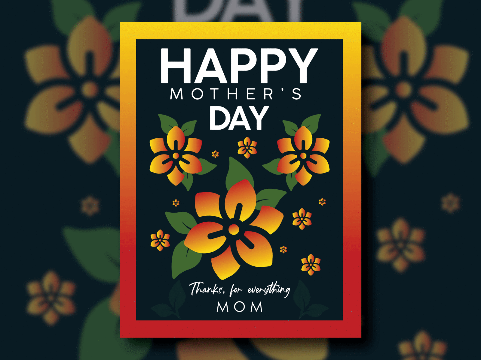 Happy Mother's Day art care design digital art gift gift cards gifts illustrator invite love mom mothers mothers day mothers day flyer mothersday mothership mummy thanks wish wishes