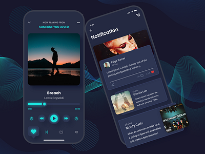 Music player concept design iconography mobile app design mobile ui music music player typogaphy ui ux