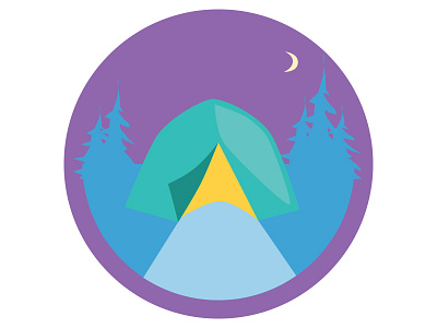Kiss Badge 3 app badge camping fun graphic design ui ux