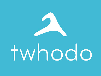 Twhodo Logo active app design icon logo mountain runner simple twhodo wave