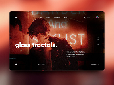 Glass fractals animation app branding design icon illustration landing page logo typography ui ux vector web web design брендинг веб дизайн дизайн икона иллюстрация книгопечатание