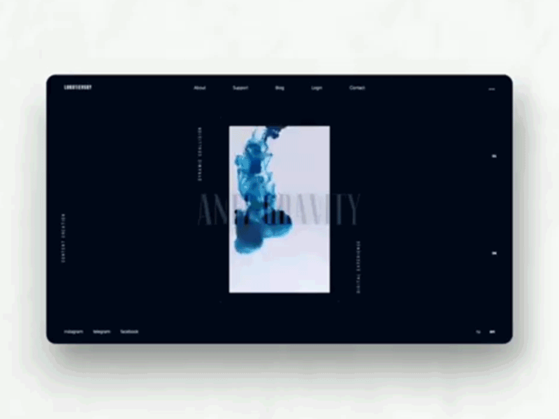 Anty Gravity animation app branding design illustration landing page minimal typography ui ux vector web web design анимация веб дизайн дизайн икона иллюстрация книгопечатание приложение