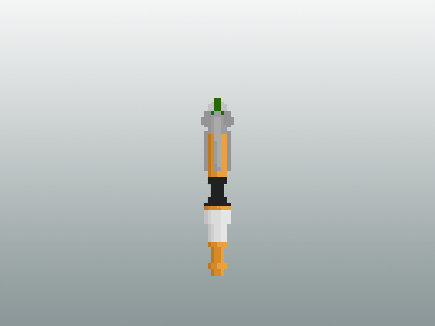 Sonic screwdriver 2 10 doctor 11 doctor 9 doctor animation doctor who pixel animation pixel art sonic screwdriver