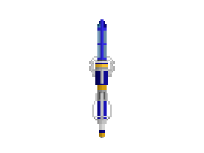 Sonic screwdriver 3 12 doctor animation doctor who pixel animation pixel art sonic screwdriver