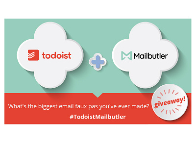 Todoist+Mailbutler graphic design