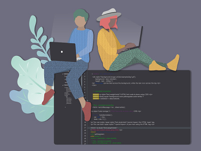 Hackathon coding hackathon illustration