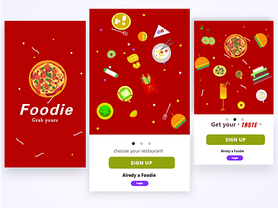 Food Delivery App Introduction  page