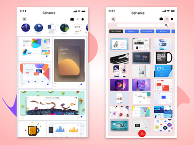 Behance Redesign adobe xd app concept behance behance project design app dribbler easy to use home portfolio redes sociales redesign social social club ui designer ui designs user experience xddailychallenge