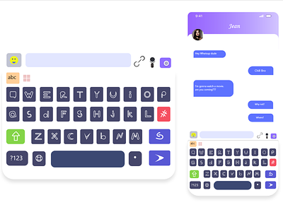 Keyboard Design for a Chat App