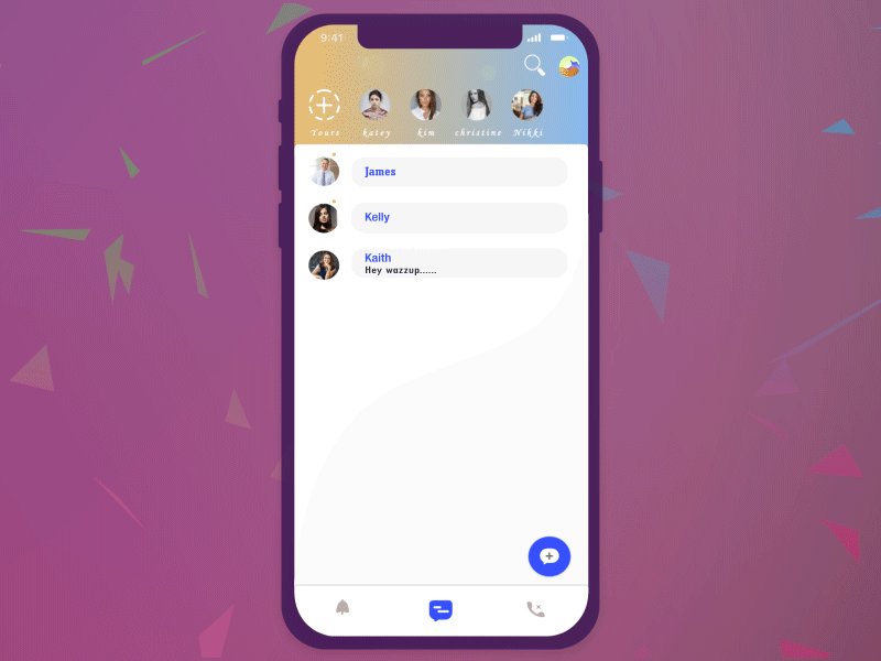 Unread Sms Chat Experience after effects animation app animation design digital design interaction design sms ui design unread sms user experience ux
