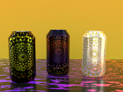 3D Soda can package design