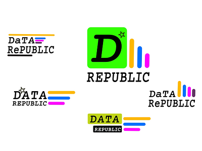 Logo Design color colourful design data data republic design digital media logo logo design logo maker youtube