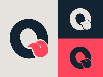 "O" logo idea branding design identity logo minimal symbol tongue