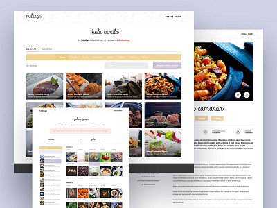 Milonga Dashboard dashboard design food menu site ui ux web website