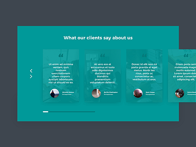 Client testimonials client client testimonial design interface site testimonial ui user ux web website