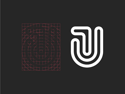 JT Logo black brand brand development geometry grid identity jt lines logo minimalistic logos process white