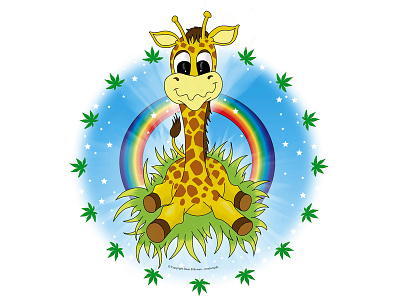 Friendly Giraffe illustration illustrator photoshop