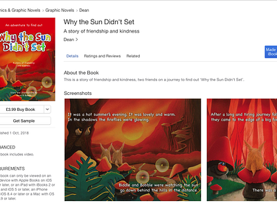 Finally uploaded to iBooks- Why the Sun Didn't Set childrens story publication