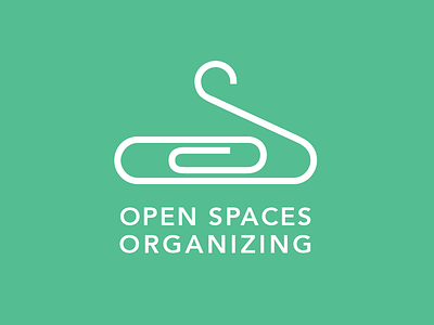 Open Spaces Organizing Logo icon line work logo typography