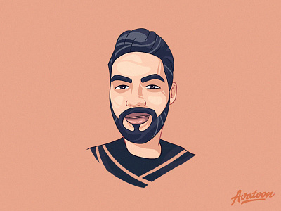 Custom Cartoon Avatar avatar cartoon design face gif hari illustration man process sketch