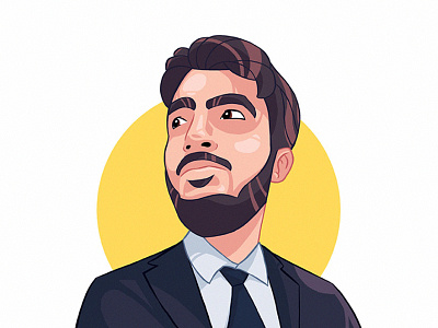 Custom Cartoon Avatar avatar cartoon design face gif hari illustration man process sketch