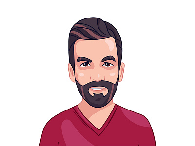 Custom Cartoon Avatar avatar cartoon design face gif hari illustration man process sketch