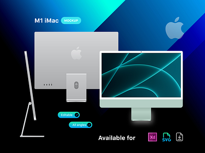 M1 iMac Mockup adobexd design designer mockup mockups ui ui design uiux