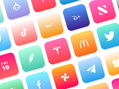 Colorful Pastel Icons