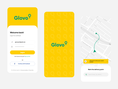 Glovo App Redesign branding design graphic design illustration mockup ui uidesign uiux