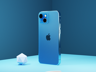 💙 iPhone 13 Concept b3d blender blender3d blendercommunity branding design illustration ios14 iphone logo mockup ui uidesign uiux
