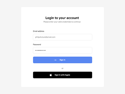 Simple Login UI branding design illustration ios14 iphone login logo mockup signin ui uidesign uiux