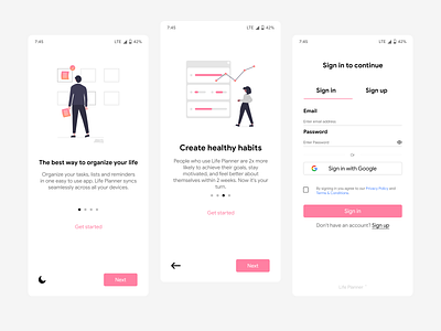 Minimal Onboarding UI