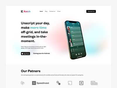 Katch web Redesign branding design ui uidesign uiux