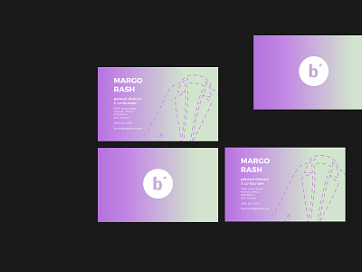 Baumberg Business Card branding business card coat gradient identity sign