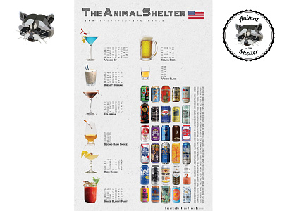 The Animal Shelter Bar branding graphic design