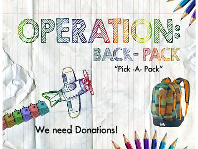 Operation Backpack ad ads adstract advertising illustration photoshop