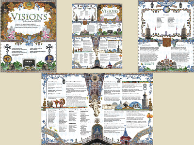 Visions brochure design performing arts branding photoshop print design