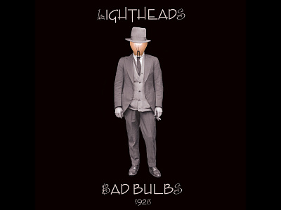 Bad Bulbs - The Lightheads advertising cd art cd artwork graphic design logo music art photoshop typography art