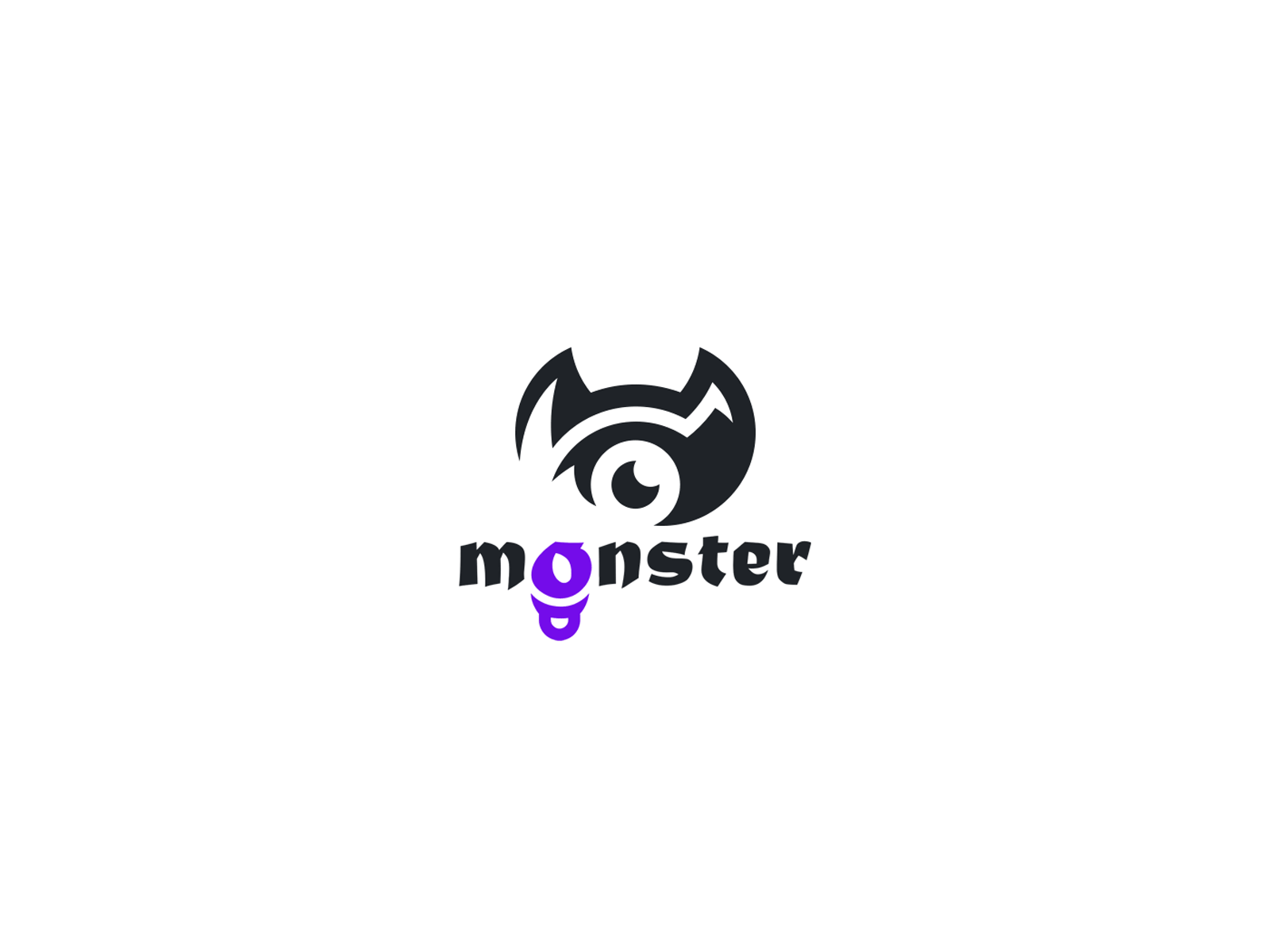 "Monster" branding project brand branding design icon illustration logo mark typography vector