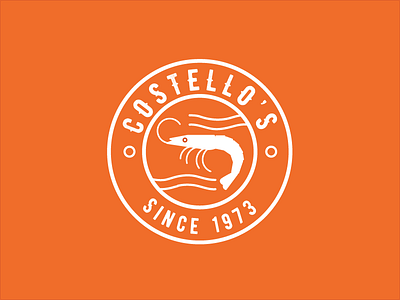 Logo concept for "Costello´s Seafood" branding doodle fish icon illustration lineart logo sea seafood