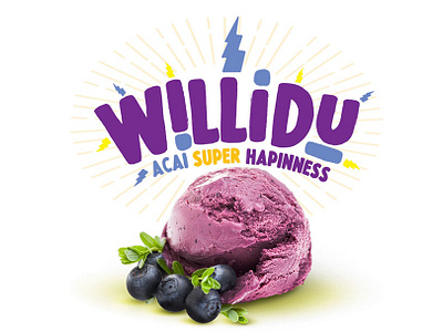 Acai super hapinness - Logo acai brand branding creative design designer graphicdesigner icecream logo tropical