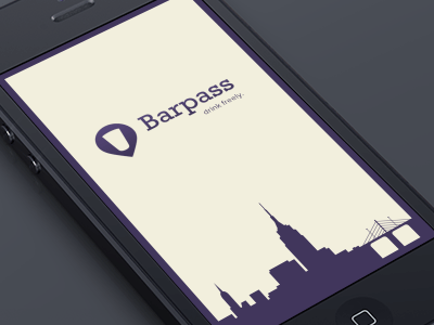 Barpass Loader GIF animation barpass city clean design flat illustration interface ios mobile ui ux