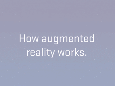 How augmented reality works.
