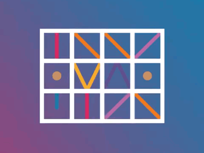 InnovationGarden animation geometric gif logo modular shapes vector