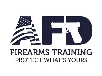 Logo design for a firearms training agency america guns logo training