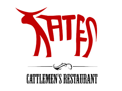 Logo design for a steakhouse restaurant cattlemen horn kates logo restaurant steak