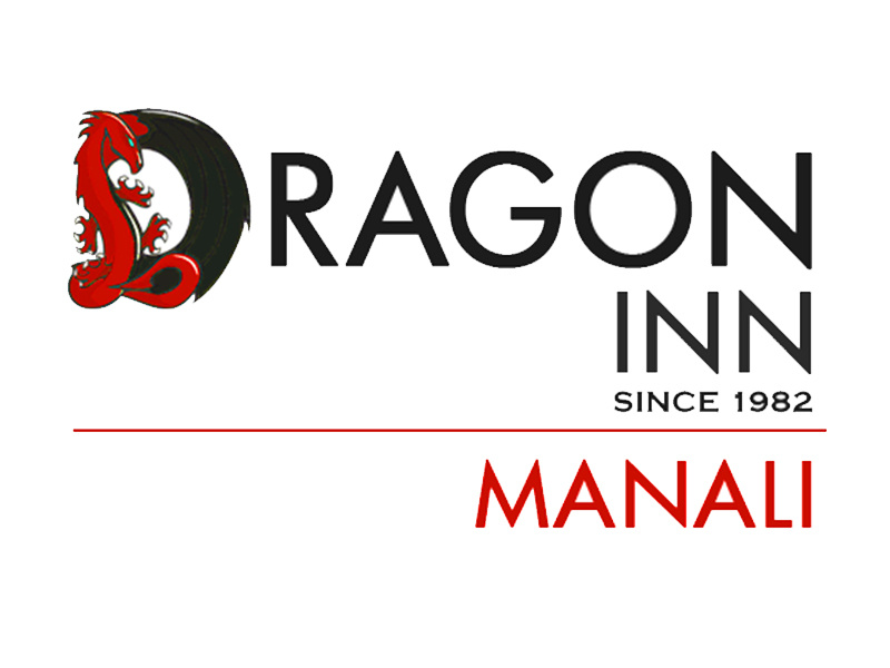 Logo design for an Indian inn restaurant logo restaurant branding word art manali inn dragon minimal logo